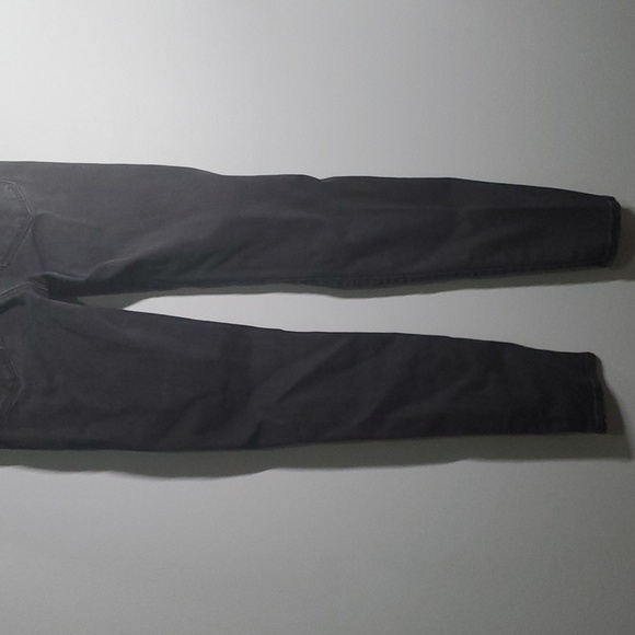 American Eagle jeans women's sz 6 black ripped holes knees super hi-rise jegging - Picture 12 of 12